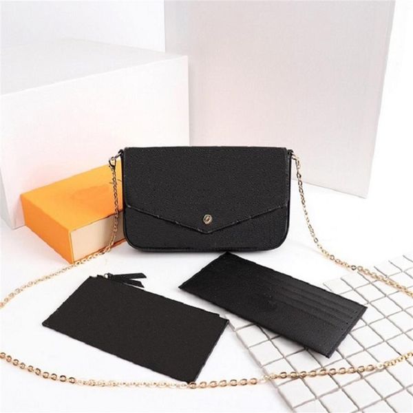 original luxury designer bag wallet ladies fashion monograms multi pochette felicie chain crossbody shoulder bags wit299b, Red;black
original luxury designer bag wallet ladies fashion monograms multi pochette felicie chain crossbody shoulder bags wit299b, Red;black