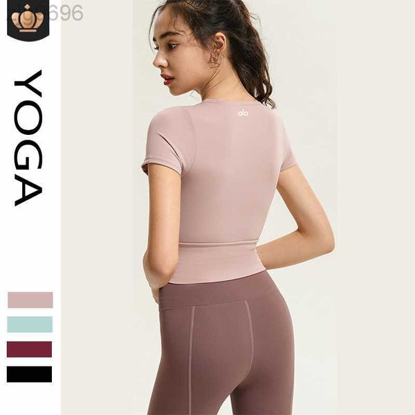 desginer al yoga t shirt short sleeve sports women's short dress with chest cushion tight slim fit fitness wear, White
desginer al yoga t shirt short sleeve sports women's short dress with chest cushion tight slim fit fitness wear, White