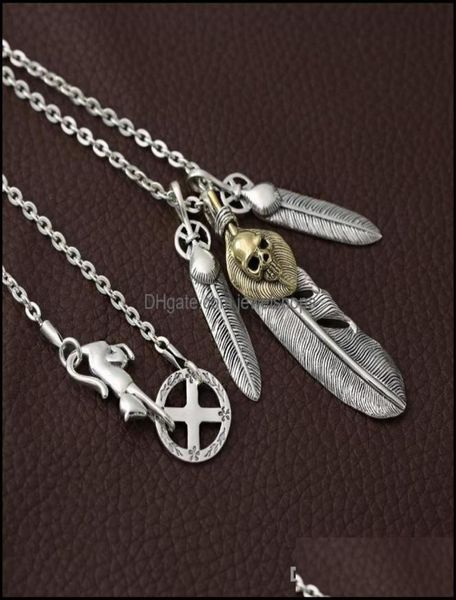 brand new 925 sterling sier jewelry vintage japanese antique handmade designer feather skl pendant necklaces men women drop deliv7762871, Silver
brand new 925 sterling sier jewelry vintage japanese antique handmade designer feather skl pendant necklaces men women drop deliv7762871, Silver