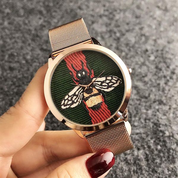 quartz wrist watch for men women girl style metal steel band watches clock 602118, Slivery;brown
quartz wrist watch for men women girl style metal steel band watches clock 602118, Slivery;brown