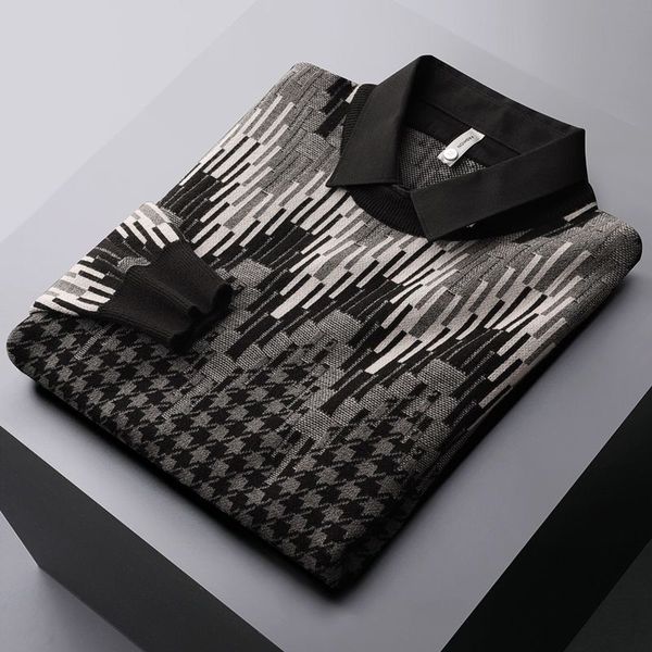 men's sweaters european and american light luxury fake two piece sweater men's winter fashion design texture color contrast lapel, White;black
men's sweaters european and american light luxury fake two piece sweater men's winter fashion design texture color contrast lapel, White;black