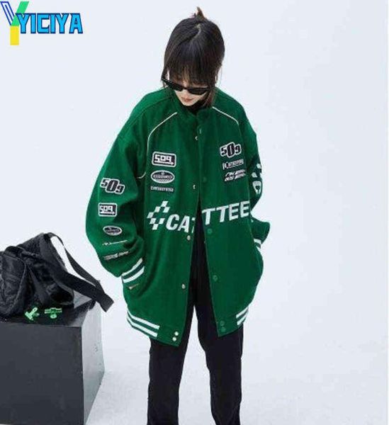 women039s jackets yiciya bomber woman varsity jacket long sleeves race car jacket green 2022 women039s winter coats american9354125, Black;brown
women039s jackets yiciya bomber woman varsity jacket long sleeves race car jacket green 2022 women039s winter coats american9354125, Black;brown