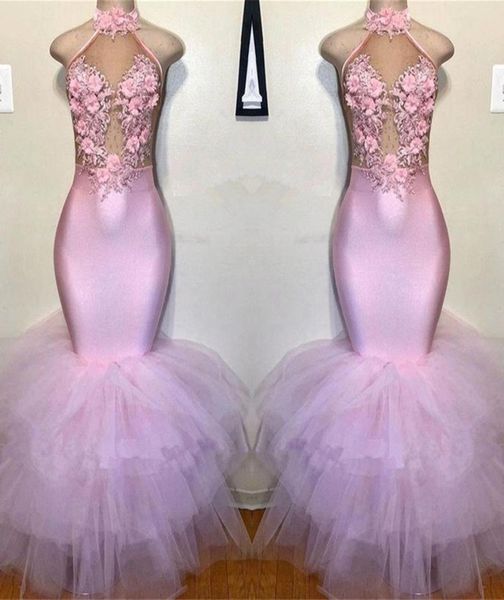 blush pink mermaid prom dresses 2020 halter 3d flowers lace appliques evening gowns plus size african formal party dress bc39865453097, Black
blush pink mermaid prom dresses 2020 halter 3d flowers lace appliques evening gowns plus size african formal party dress bc39865453097, Black