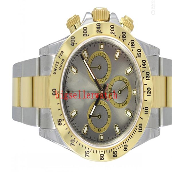luxury wristwatch 116523 mens silver stainless steel ceramic bezel greyno chronograph dial 40mm mechanical watches new arrival box2923, Slivery;brown
luxury wristwatch 116523 mens silver stainless steel ceramic bezel greyno chronograph dial 40mm mechanical watches new arrival box2923, Slivery;brown