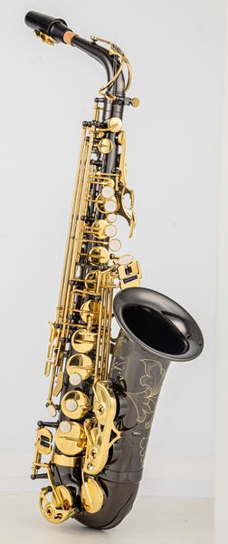 high eb alto saxophone brass black nickel gold e flat sax key type woodwind instrument in stock with accessories
high eb alto saxophone brass black nickel gold e flat sax key type woodwind instrument in stock with accessories