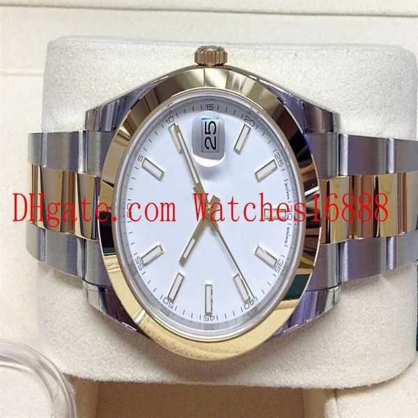 mens wrist watche datejust 41mm 126303 bi colour men's automatic machinery watch white dial stainless steel and yellow gold m2591, Slivery;brown
mens wrist watche datejust 41mm 126303 bi colour men's automatic machinery watch white dial stainless steel and yellow gold m2591, Slivery;brown