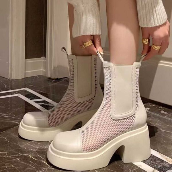 2023 summer new british style thin thick sole hollow out martin boots fashion breathable mesh cool boots 230811, Black
2023 summer new british style thin thick sole hollow out martin boots fashion breathable mesh cool boots 230811, Black