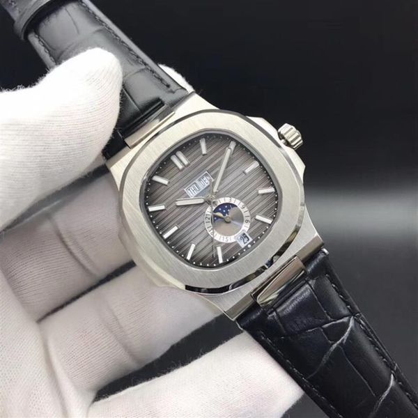 18 colors watches 5726 mechanical automatic men watch moon phase 24h stainless steel all functions work 40 5mm280c, Slivery;brown
18 colors watches 5726 mechanical automatic men watch moon phase 24h stainless steel all functions work 40 5mm280c, Slivery;brown