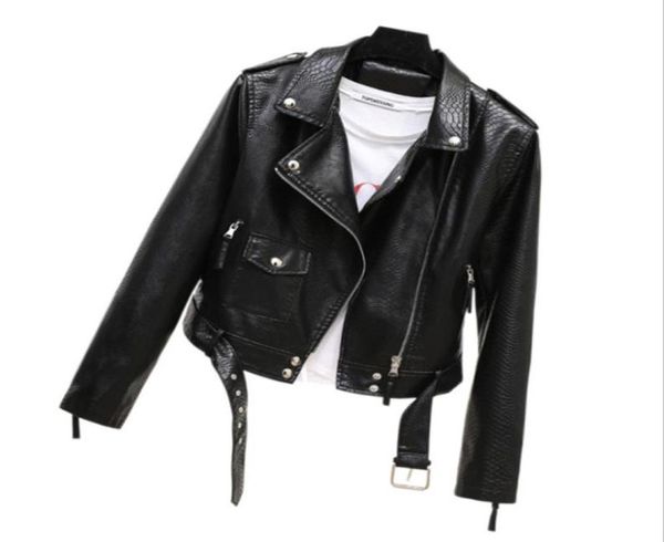 fashion womens spring and autumn black faux leather jacket zipper snake print coat lapel collar motorcycle jacket with belt pants8295647, Black;brown
fashion womens spring and autumn black faux leather jacket zipper snake print coat lapel collar motorcycle jacket with belt pants8295647, Black;brown