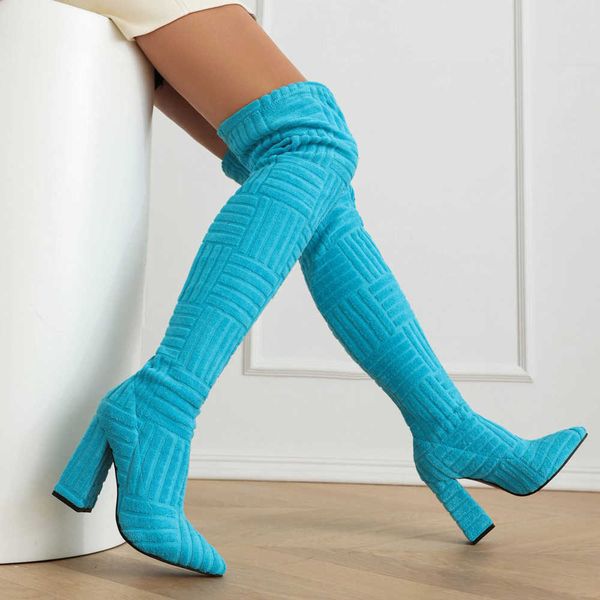 winter new pointed thick heel fleece over knee boots style ultra high sleeve fashion slim legs large 230822, Black
winter new pointed thick heel fleece over knee boots style ultra high sleeve fashion slim legs large 230822, Black