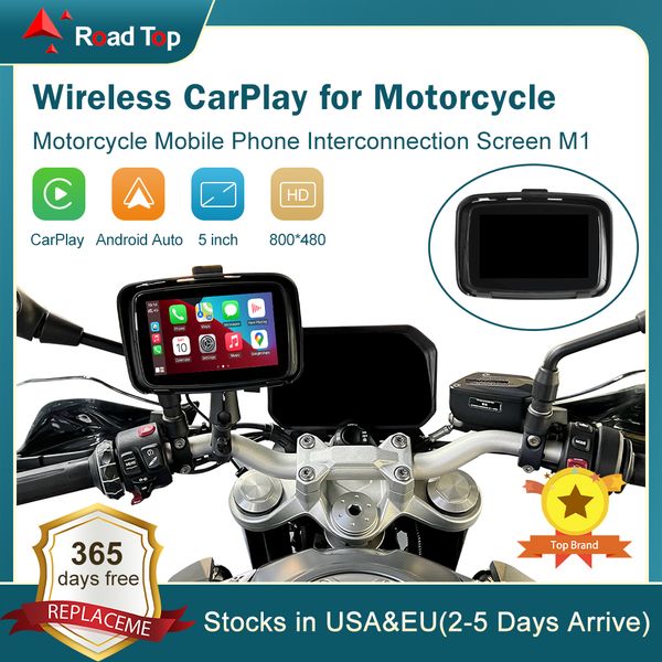 road 5 inch waterproof wireless android auto apple carplay screen for motorcycle car navigation stereo receiver bluetooth monitor
road 5 inch waterproof wireless android auto apple carplay screen for motorcycle car navigation stereo receiver bluetooth monitor