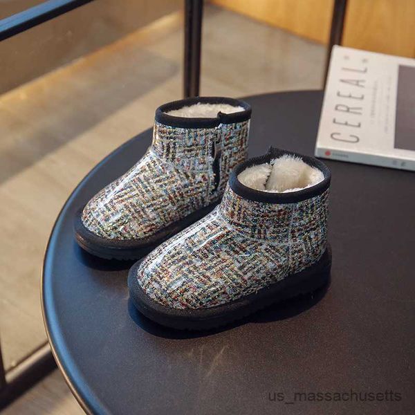boots children' snow boots for girls plush thickened warm cotton winter new casual kids fashion waterproof casual boys ankle boots r23, Black;grey
boots children' snow boots for girls plush thickened warm cotton winter new casual kids fashion waterproof casual boys ankle boots r23, Black;grey