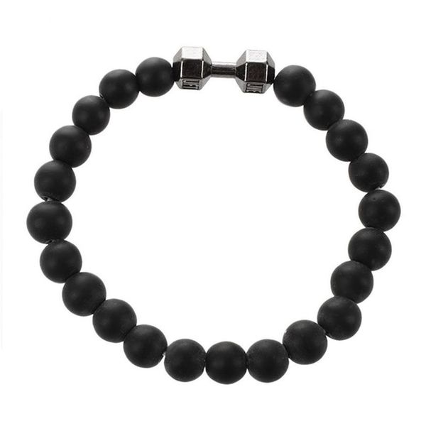 black matte stone dumbbell bracelet fitness motivation crossfit gym fashion gift black gun black227s, Golden;silver
black matte stone dumbbell bracelet fitness motivation crossfit gym fashion gift black gun black227s, Golden;silver