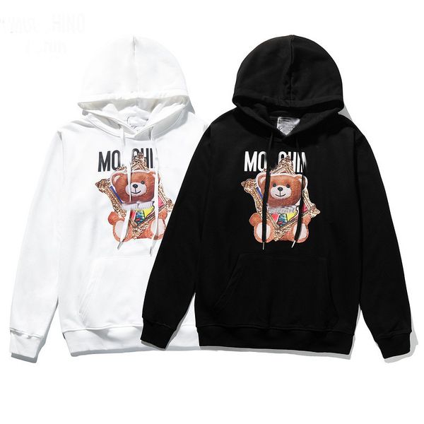 designer hoodie space bear loose long sleeve cotton t-shirt streetwear fashion mid-length hoodie featuring moschh's destroy frame bear, Black
designer hoodie space bear loose long sleeve cotton t-shirt streetwear fashion mid-length hoodie featuring moschh's destroy frame bear, Black