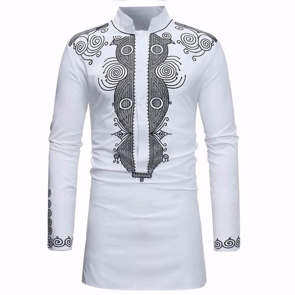 african dashiki shirt men 2018 spring autumn new stand collar long sleeve shirt men casual african clothing camisas para hombre286t, White;black
african dashiki shirt men 2018 spring autumn new stand collar long sleeve shirt men casual african clothing camisas para hombre286t, White;black