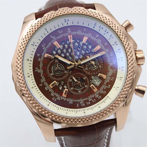 rose gold new quality b06 b01 a25362 chronograph battery movement quartz brown dial men watch leather strap mens wristwatches2865, Slivery;brown
rose gold new quality b06 b01 a25362 chronograph battery movement quartz brown dial men watch leather strap mens wristwatches2865, Slivery;brown