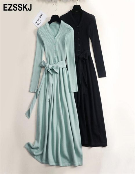 autumn winter vneck maxi sweater dress women ol female long sweater dress with belt elegant aline solid slim dress t2009117684896, Black;gray
autumn winter vneck maxi sweater dress women ol female long sweater dress with belt elegant aline solid slim dress t2009117684896, Black;gray