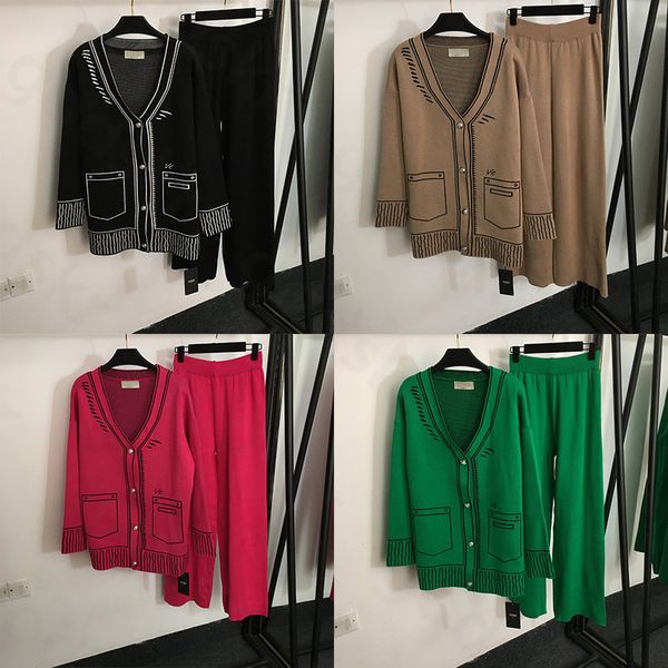 print knit women tracksuit coat pants v neck long sleeve knit cardigan jacket high waisted pants casual wide leg pants, Gray
print knit women tracksuit coat pants v neck long sleeve knit cardigan jacket high waisted pants casual wide leg pants, Gray