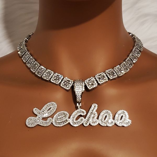 strands strings custom cursive initials pendant name necklace baguettes letters chain micro paved cz personalized jewelry trendy accessories, Black
strands strings custom cursive initials pendant name necklace baguettes letters chain micro paved cz personalized jewelry trendy accessories, Black