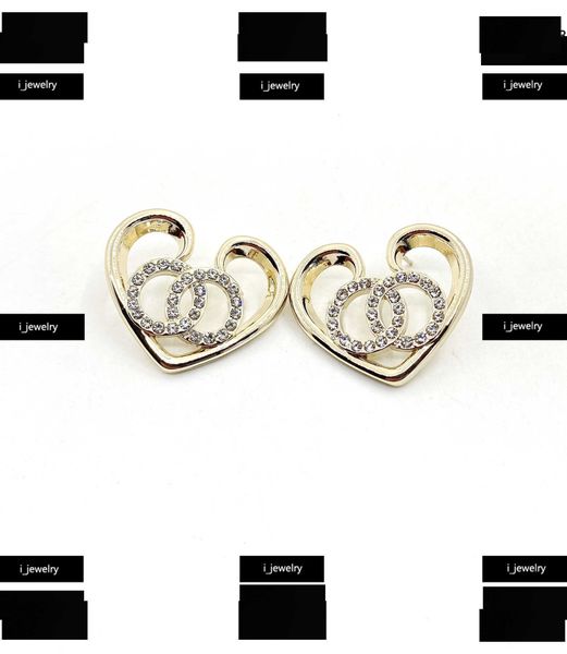 earrings designer for women set with diamonds yellow brass jewelry hollow heart shape design ear studs #including brand box new arrival, Golden;silver
earrings designer for women set with diamonds yellow brass jewelry hollow heart shape design ear studs #including brand box new arrival, Golden;silver