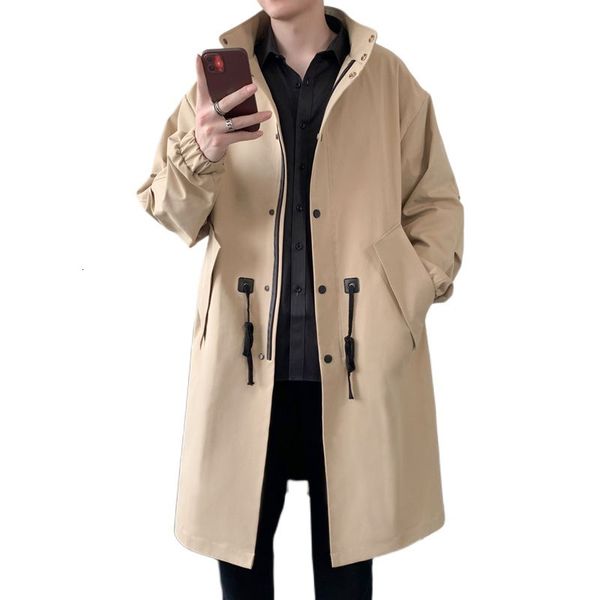 men's jackets versma korean trendy black mens long trench coat men plus size british style solid color russian waterproof classic windb, Black;brown
men's jackets versma korean trendy black mens long trench coat men plus size british style solid color russian waterproof classic windb, Black;brown