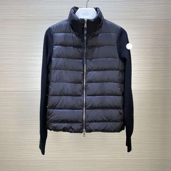 designer womens down jacket embroidered badge ladies coat fashion lightweight knit clothing labels complete, Black
designer womens down jacket embroidered badge ladies coat fashion lightweight knit clothing labels complete, Black