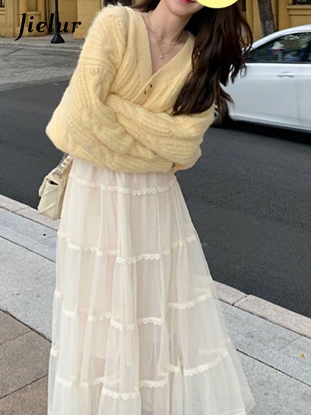 women's knits tees jielur autumn solid color slim cardigan women sweet ladies elegant street female yellow simple basic fashion 230821, White
women's knits tees jielur autumn solid color slim cardigan women sweet ladies elegant street female yellow simple basic fashion 230821, White