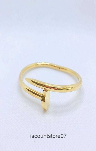 18k gold nail bracelet designer womens bangle classic girl valentines day love gift 316l jewelry7297240, Black
18k gold nail bracelet designer womens bangle classic girl valentines day love gift 316l jewelry7297240, Black