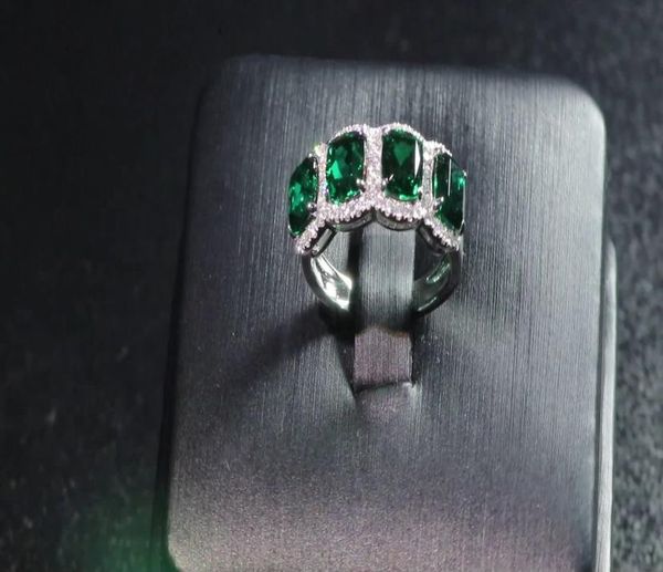 5x6mm elongate synthetic emerald 14k white gold engagement ring with melee moissanite stones paved around8963864, Silver
5x6mm elongate synthetic emerald 14k white gold engagement ring with melee moissanite stones paved around8963864, Silver