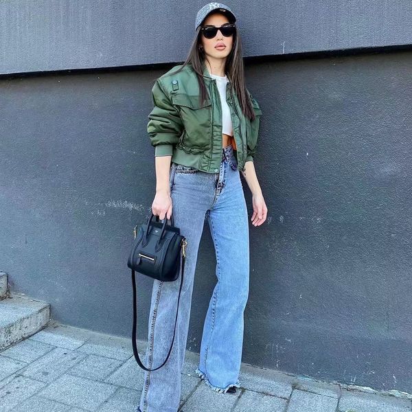 womens jackets stylish lady autumn winter green women fashion long sleeve zipper bomber jacket outwear coat jackets for women 230821, Black;brown
womens jackets stylish lady autumn winter green women fashion long sleeve zipper bomber jacket outwear coat jackets for women 230821, Black;brown