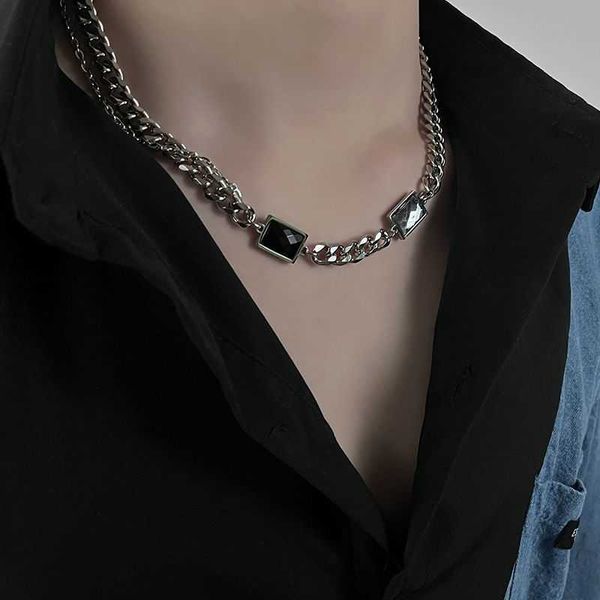 designer titanium steel men's cuban necklace trendy niche high end cuban chain hip hop men's collarbone chain high street women�, Silver
designer titanium steel men's cuban necklace trendy niche high end cuban chain hip hop men's collarbone chain high street women�, Silver