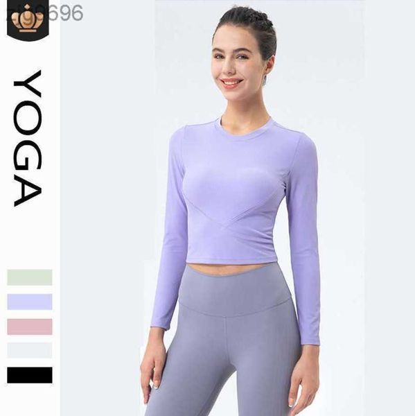 desginer alos yoga t short long sleeved ribbed suit sweatshirt for women breathable round neck slimming fitness suit, White
desginer alos yoga t short long sleeved ribbed suit sweatshirt for women breathable round neck slimming fitness suit, White