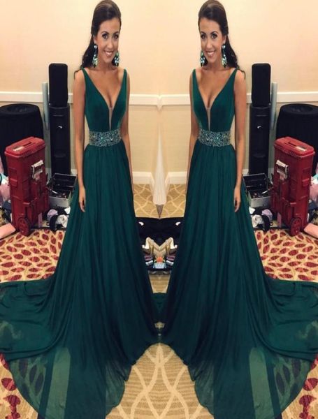 hunter green prom dresses long with sash beads sequins chiffon formal dresses evening wear a line desp v neck cocktail dresses che2349547, Black
hunter green prom dresses long with sash beads sequins chiffon formal dresses evening wear a line desp v neck cocktail dresses che2349547, Black