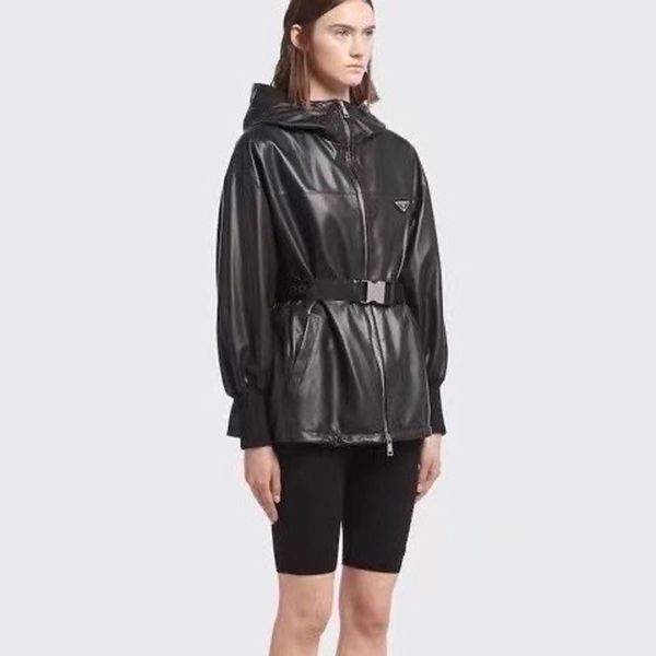womens designer genuine jacket short coats triangle brand autumn spring style slim for lady, Black;brown
womens designer genuine jacket short coats triangle brand autumn spring style slim for lady, Black;brown