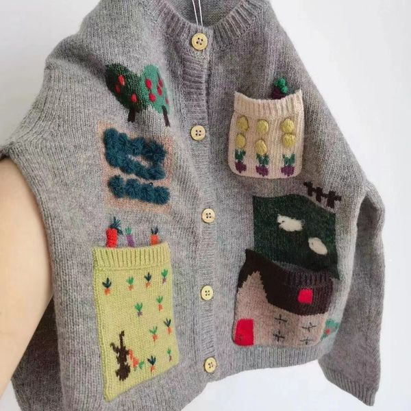 family matching outfits 2023 autumn boys and girls' leisure knitwear korean fashionable pocket sweater cardigan coat knit 230821, Blue
family matching outfits 2023 autumn boys and girls' leisure knitwear korean fashionable pocket sweater cardigan coat knit 230821, Blue