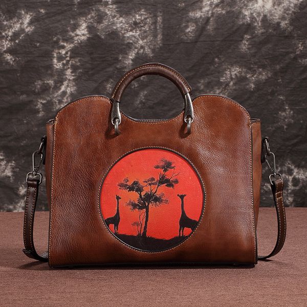 evening bags genuine leather women shoulder handle bag natural skin famous brand female tote messenger vintage designer handbag 230821
evening bags genuine leather women shoulder handle bag natural skin famous brand female tote messenger vintage designer handbag 230821