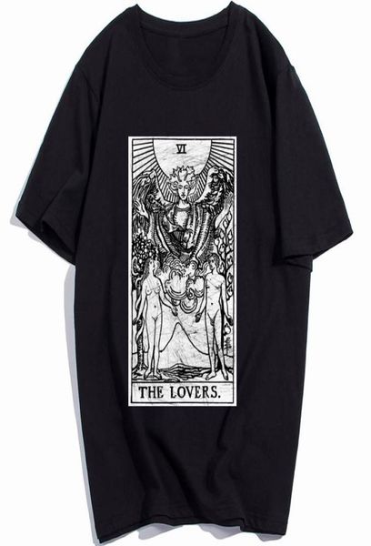 the lovers tarot card major arcana fortune telling occult mens t shirt crazy t shirt cotton printing9807320, White;black
the lovers tarot card major arcana fortune telling occult mens t shirt crazy t shirt cotton printing9807320, White;black