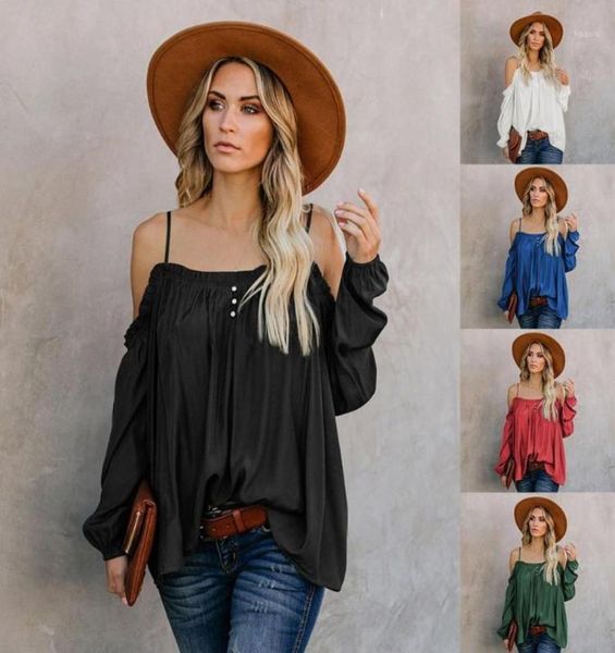 spring new women casual solid color offtheshoulder sling loose long sleeved cotton tshirt tee shirt 9144315, White
spring new women casual solid color offtheshoulder sling loose long sleeved cotton tshirt tee shirt 9144315, White