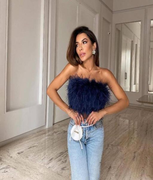 fashion women furry camis casual tank vest sleeveless with real ostrich feather bro tunic8829284, White
fashion women furry camis casual tank vest sleeveless with real ostrich feather bro tunic8829284, White
