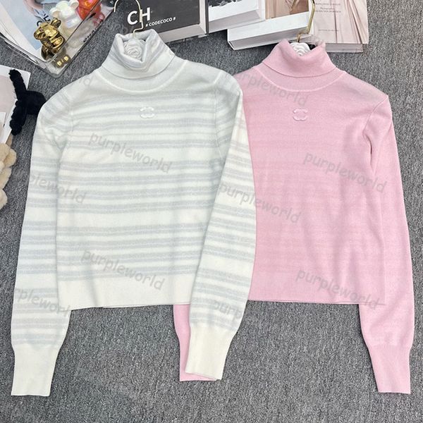 womens knitted pullover knitwear long sleeve turtleneck womens sweater classic striped sweater top, White
womens knitted pullover knitwear long sleeve turtleneck womens sweater classic striped sweater top, White