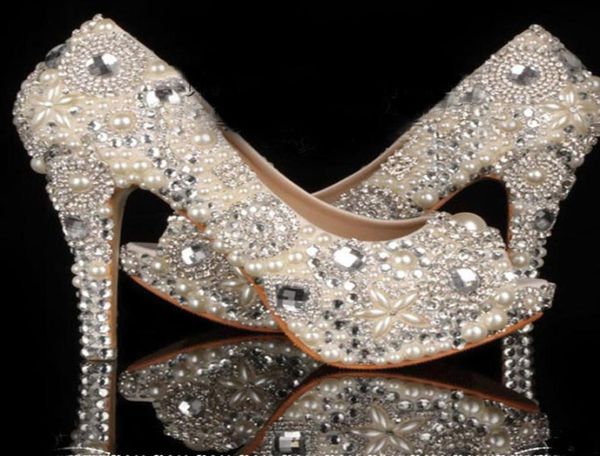 unique ivory pearl rhinestone wedding dress shoes peep toe high heeled bridal shoes waterproof woman party prom shoes platforms ba5641034, Black
unique ivory pearl rhinestone wedding dress shoes peep toe high heeled bridal shoes waterproof woman party prom shoes platforms ba5641034, Black