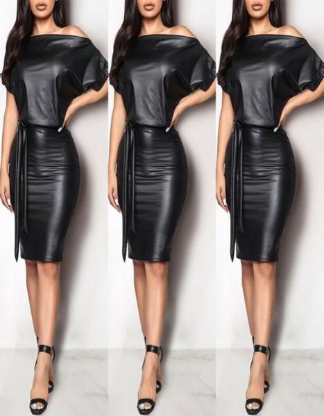 black asymmetrical faux leather bodycon dress women summer long sleeve knee length pencil dresses2714464, Black;gray
black asymmetrical faux leather bodycon dress women summer long sleeve knee length pencil dresses2714464, Black;gray