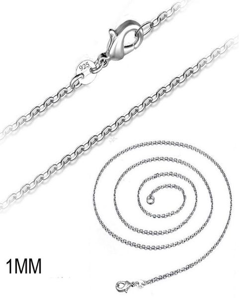 925 sterling silver o necklace chain 1mm 1624inches diy jewelry for pendants necklace christmas gift women men gift new2525233 
925 sterling silver o necklace chain 1mm 1624inches diy jewelry for pendants necklace christmas gift women men gift new2525233