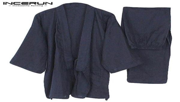 men039s sleepwear men kimono set homewear japanese style solid color cotton and pants pajamas loose casual comfy l5xl8989178, Black;brown
men039s sleepwear men kimono set homewear japanese style solid color cotton and pants pajamas loose casual comfy l5xl8989178, Black;brown