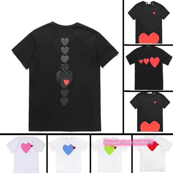 men's t-shirts play designer casual women's badge quality print short sleeve couple hearts hstp, White;black
men's t-shirts play designer casual women's badge quality print short sleeve couple hearts hstp, White;black