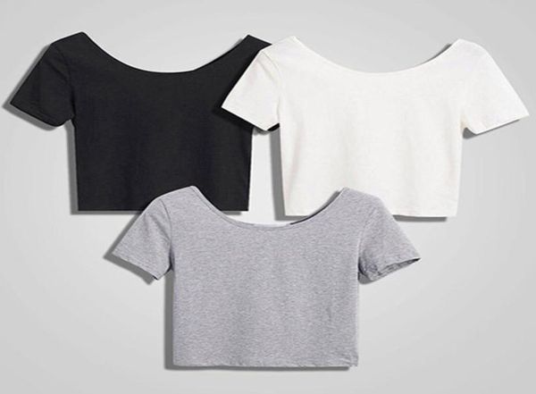 new fashion women scoop neck crop short sleeve bare midriff casual blouse tshirt loose cotton t shirt women 092873, White
new fashion women scoop neck crop short sleeve bare midriff casual blouse tshirt loose cotton t shirt women 092873, White
