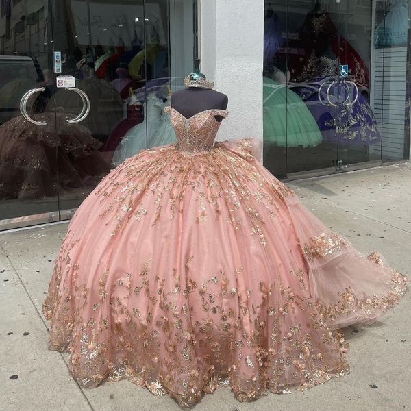 pink ball gowns quinceanera dress beaded gold applique prom dress lace sweet 16 princess party formal birthday dress, Blue;red
pink ball gowns quinceanera dress beaded gold applique prom dress lace sweet 16 princess party formal birthday dress, Blue;red