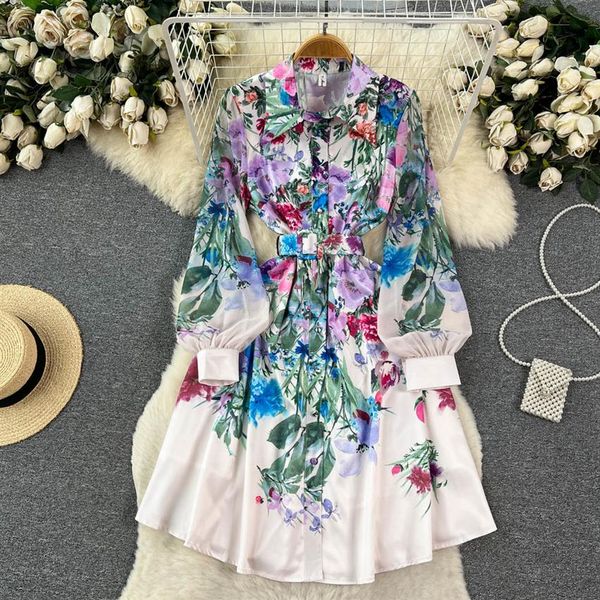 casual dresses runway holiday flower mini dress 2023 women's lapel collar long lantern sleeve floral print belt lace up party292e, Black;gray
casual dresses runway holiday flower mini dress 2023 women's lapel collar long lantern sleeve floral print belt lace up party292e, Black;gray