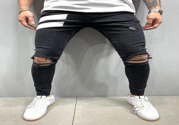 men skinny denim biker side striped jeans ripped pencil pants destroyed hole hip hop slim fit man scratched jean hombre pantalon9534436, Blue
men skinny denim biker side striped jeans ripped pencil pants destroyed hole hip hop slim fit man scratched jean hombre pantalon9534436, Blue