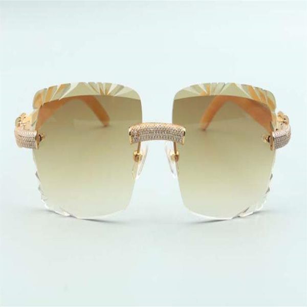2021 style natural white buffalo horns temples sunglasses 3524020 cutting lens micro-paved diamonds glasses size 58-18-1291a, White;black
2021 style natural white buffalo horns temples sunglasses 3524020 cutting lens micro-paved diamonds glasses size 58-18-1291a, White;black